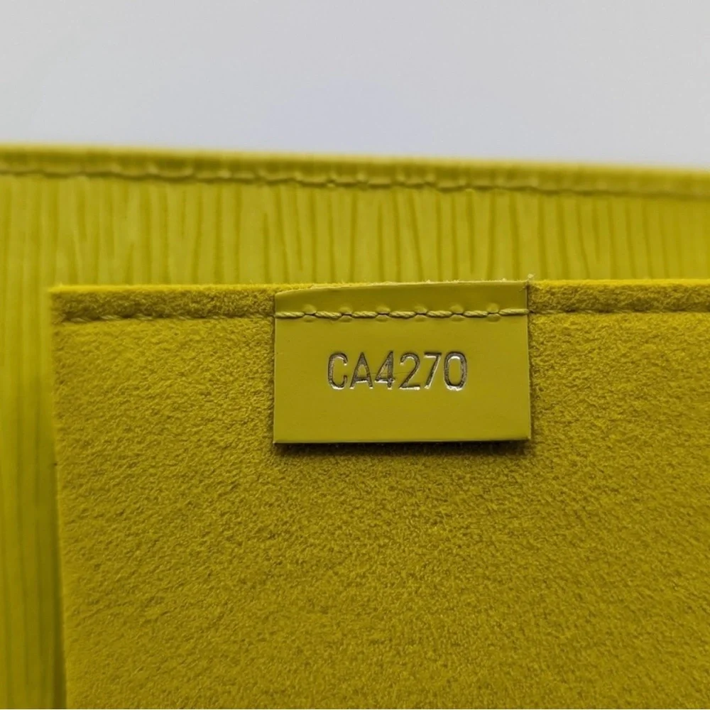 SALE! Louis Vuitton Petit Sac Plat Citron (yellow) Epi Leather Mini Bag - Picture 14 of 16